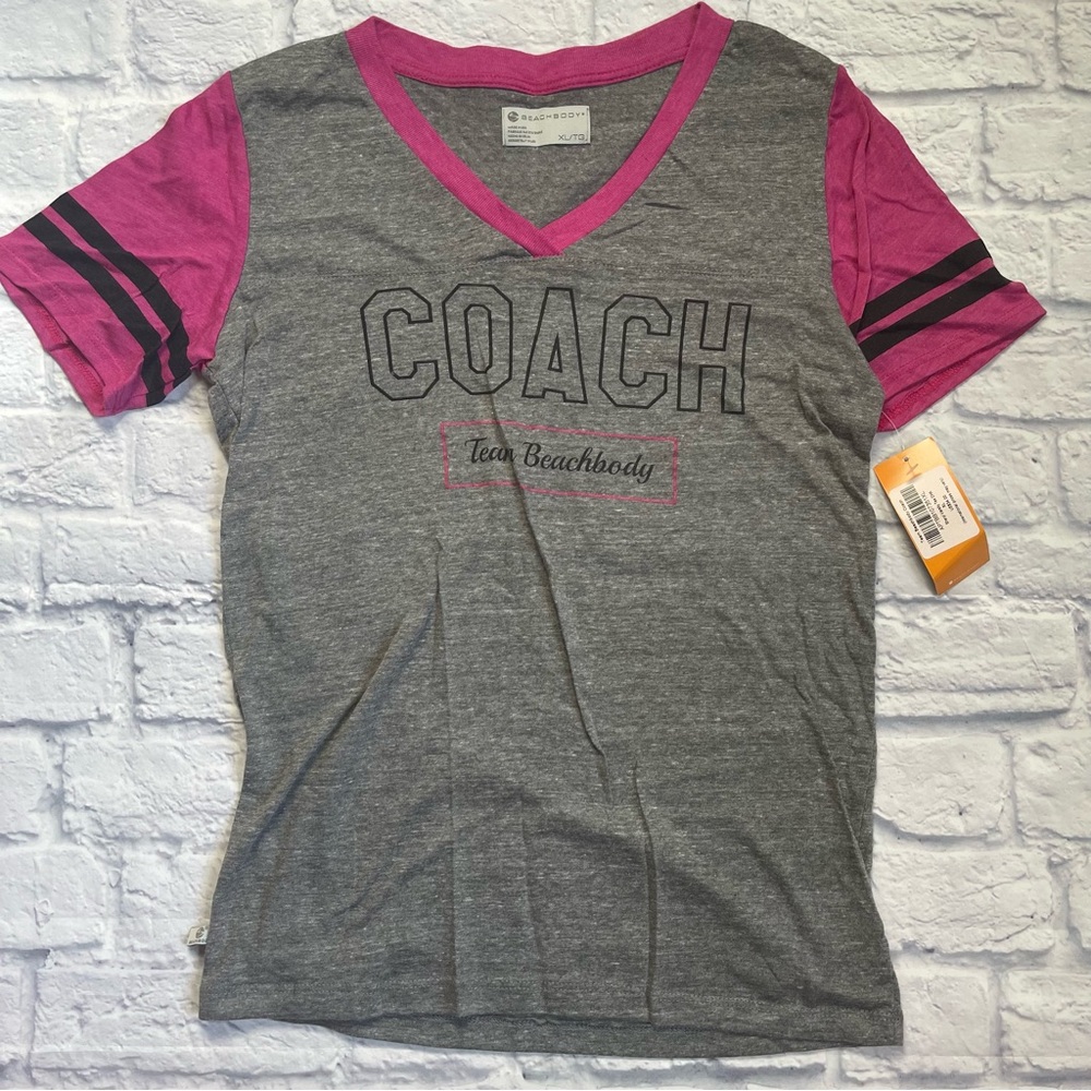 NWT Beachbody V‑Neck Coach Tee